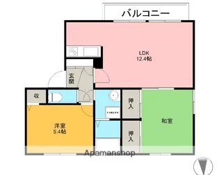 チェリーハウスA【2階】の間取り