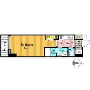 アクシーズタワー新都心【2階】の間取り