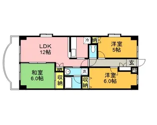 サンジェルマンⅡ【3階】の間取り