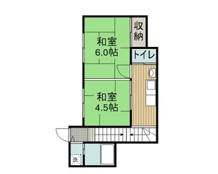 豊田アパート【2F号室】の間取り