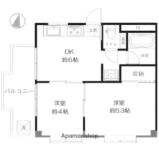 シャレード北浦和【3階】の間取り