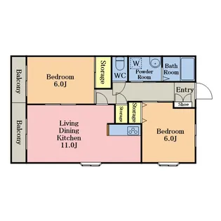 ウィンルック与野【301号室】の間取り