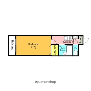 アートパレスYS【202号室】の間取り