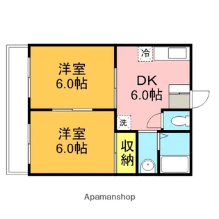 浦和領家コーポB棟【120号室】の間取り