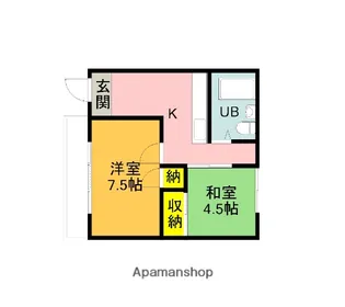 上峰マンション与野【301号室】の間取り