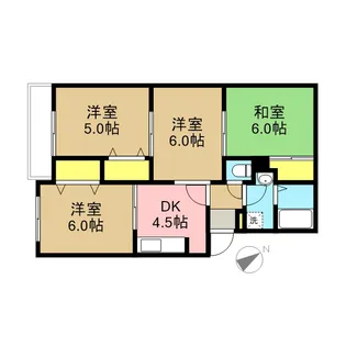 グリーンヒル桜ヶ丘 A【3階】の間取り