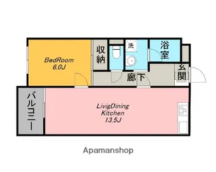 小峯マンション【107号室】の間取り