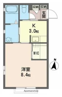 メイフェアB【201号室】の間取り