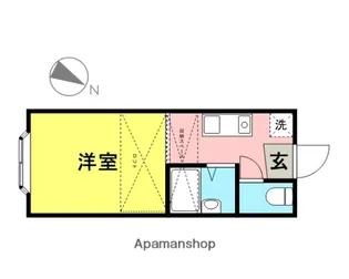 パンシオン与野NO.1【101号室】の間取り