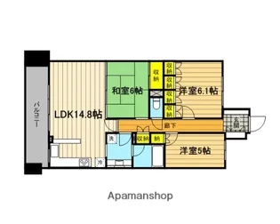 埼玉県さいたま市中央区本町東7丁目【マンション】の間取り