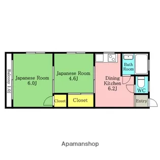 町田コーポ【1階】の間取り
