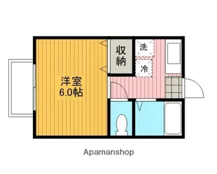 フローラ花俣【2階】の間取り