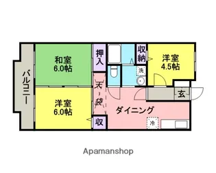 埼玉県さいたま市浦和区木崎2丁目【マンション】の間取り