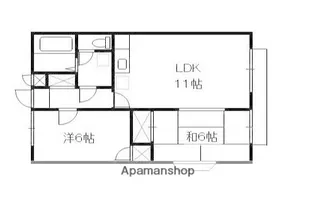 シャンハイツ北与野【102号室】の間取り
