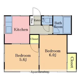 まさき荘【101号室】の間取り