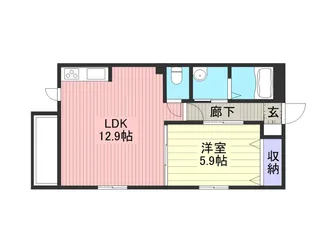 ラプランタンエム【1階】の間取り