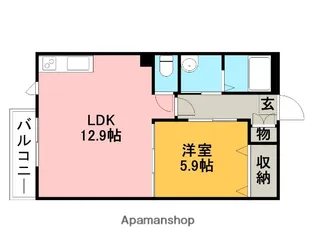 埼玉県さいたま市中央区上峰4丁目【アパート】の間取り