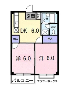 エトワールハイツ【2階】の間取り