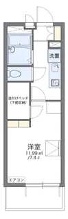 レオパレス与野アムール【2階】の間取り