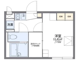 レオパレスタウンコートⅡ【1階】の間取り