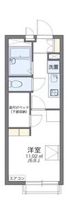 レオパレスSHIMIZU T【3階】の間取り
