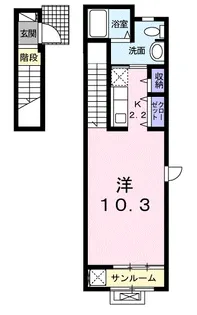 エクセレント ライト【2階】の間取り