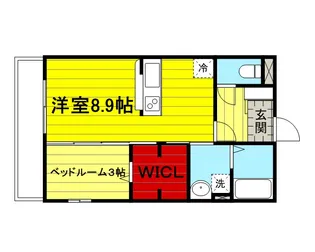 トレビナ与野本町【2階】の間取り