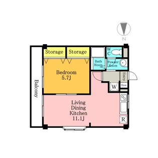 こうやま【3階】の間取り