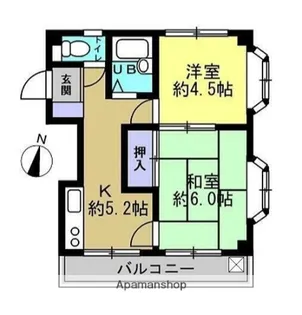 メゾンコバヤシ【302号室】の間取り