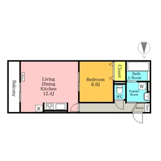 LA MAISON DE CERISIER【1階】の間取り