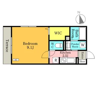 アヴァンセ新都心【3階】の間取り