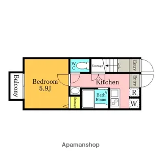 リビオンY【103号室】の間取り