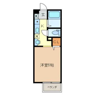 ミューレル信栄【303号室号室】の間取り