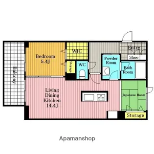 エルミタージュ クール【2階】の間取り