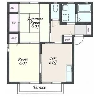 メマリス・ソート B棟【1階】の間取り