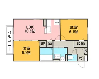 トワメゾン Ⅱ【1階】の間取り