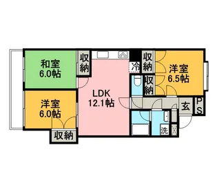 埼玉県さいたま市浦和区針ヶ谷2丁目【マンション】の間取り