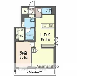 エルデさいたま新都心【1階】の間取り