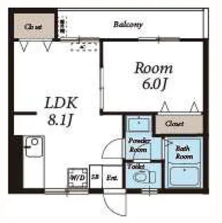 エーデルハイツ【5階】の間取り