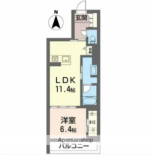 サンヴァリエ 三橋【3階】の間取り