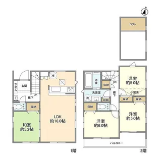 埼玉県さいたま市中央区桜丘1丁目【一戸建】の間取り