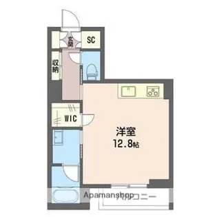 クレストタウン新都心【3階】の間取り