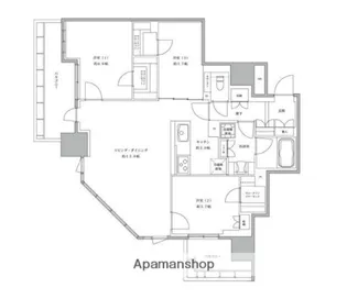埼玉県さいたま市大宮区桜木町2丁目【マンション】の間取り