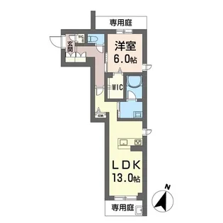 サンドミール【1階】の間取り