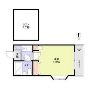 アネックス北与野【102号室】の間取り