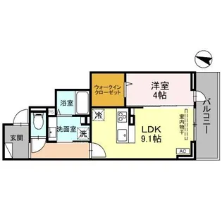 LILYSIA GARDEN【3階】の間取り