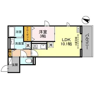 LILYSIA GARDEN【2階】の間取り