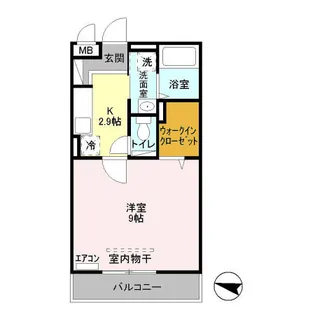 ペルルバント【3階】の間取り