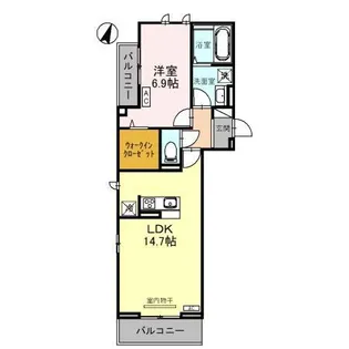 GLOIRE COURT【2階】の間取り