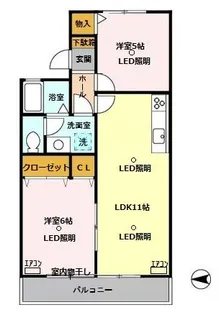 セジュールソフィア Ⅲ【1階】の間取り